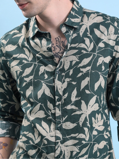 KETCH Slim Fit Floral Printed Cotton Casual Shirt - Image 2