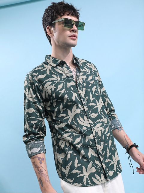 KETCH Slim Fit Floral Printed Cotton Casual Shirt - Image 3