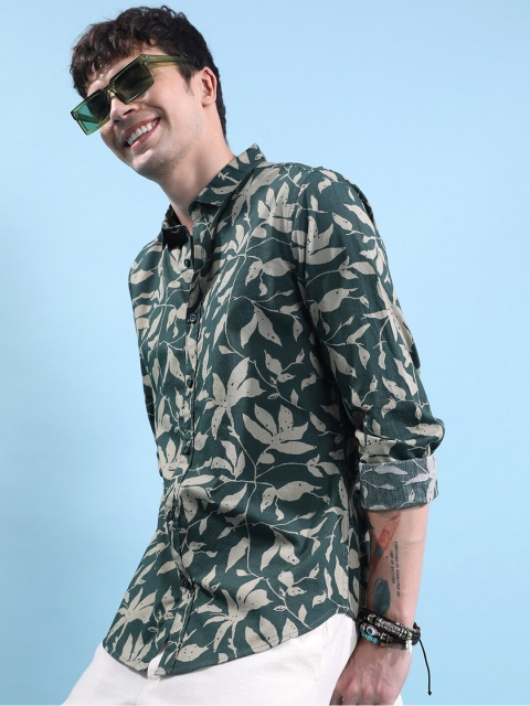 KETCH Slim Fit Floral Printed Cotton Casual Shirt - Image 4