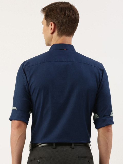 Peter England Men Slim Fit Opaque Formal Shirt - Image 5
