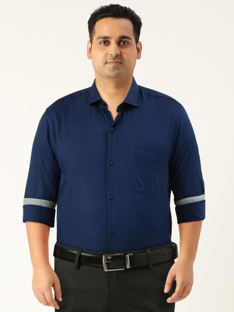 Peter England Men Slim Fit Opaque Formal Shirt - Image 7
