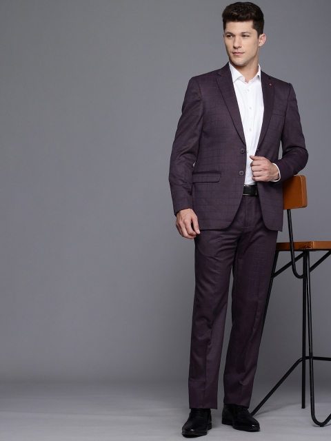 Raymond Checked Single Breasted Regular Fit 2 Piece Formal Suits