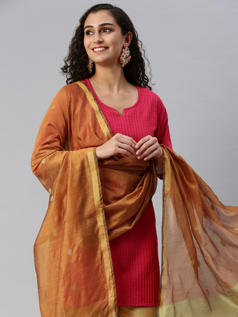 swatika Ethnic Motifs Woven Design Dupatta