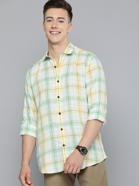 Mast & Harbour Men Cotton Checked Casual Shirt