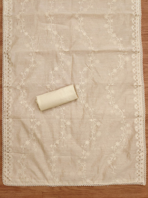 KALINI Ethnic Motifs Embroidered Unstitched Dress Material - Image 3