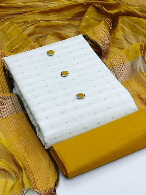 KALINI Woven Design Jacquard Unstitched Dress Material