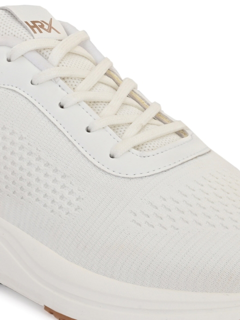 HRX by Hrithik Roshan Men White Mesh Flyknit Running Non-Marking Shoes - Image 5