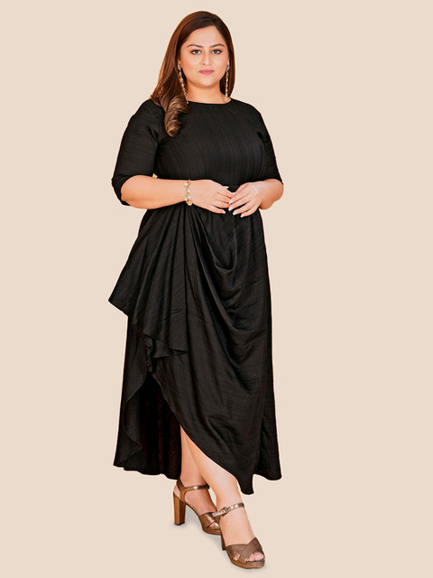 Curvy Lane Women Plus Size Gathered Maxi Dress