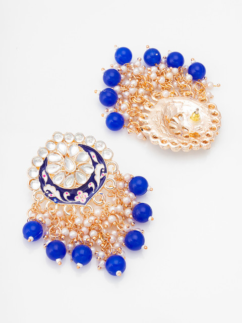 aadita Gold-Plated Crescent Shaped Chandbalis - Image 3