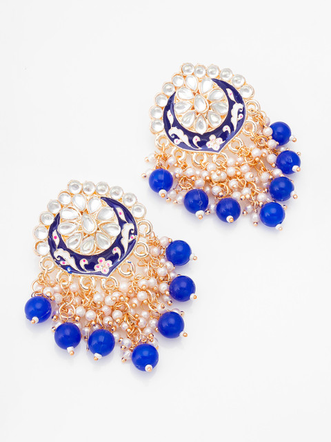 aadita Gold-Plated Crescent Shaped Chandbalis - Image 2