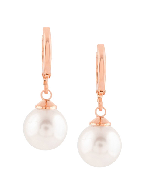 Buy AMI Rose Gold Plated Contemporary Hoop Earrings - - Accessories for Women - Image 3