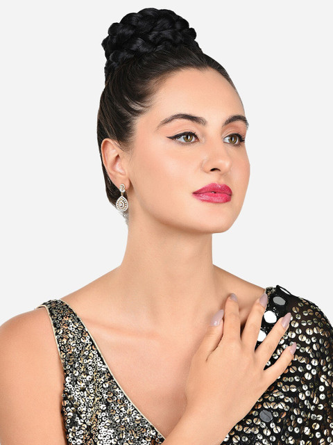 AMI Gold-Plated Contemporary Drop Earrings - Image 4