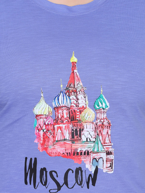 IN Love Graphic Printed Round Neck Plus Size Cotton T-shirt - Image 2