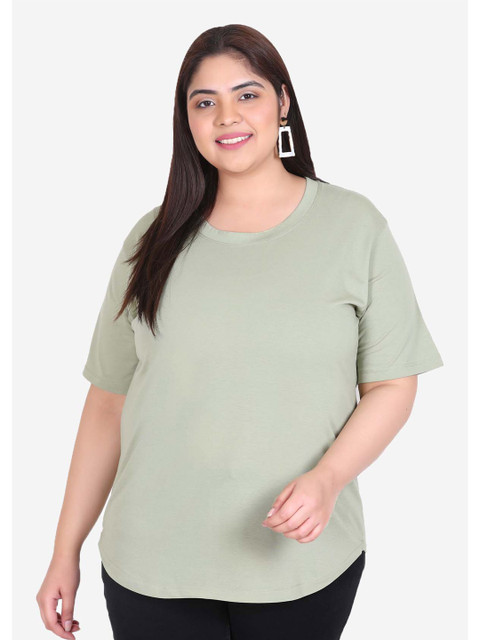IN Love Round-Neck Cotton Plus Size T-shirt