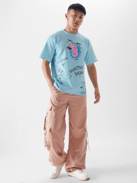 The Souled Store Courage Kinda Antisocial Round Neck Cotton Casual T-Shirt - Image 5