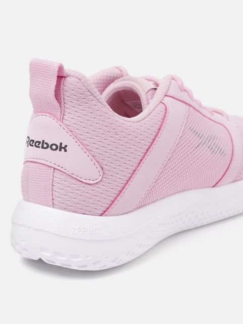 Reebok Women Woven Design Phenom Running Shoes with Brand Logo Detail - Image 4