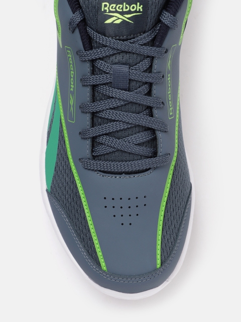 Reebok Men Woven Design Breeze Glide Running Shoes with Brand Logo Detail - Image 5