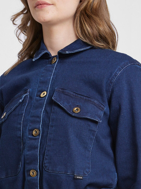 SPYKAR Denim Jacket with Patchwork - Image 2