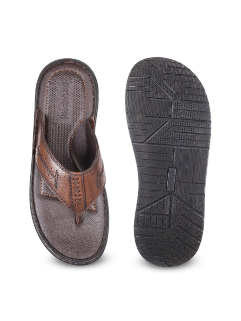 Mochi Men Open Toe Leather Comfort Sandals - Image 4
