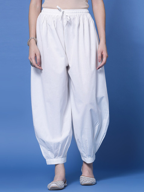 Clora Creation Mid-Rise Loose Fit Pure Cotton Afghani Salwar