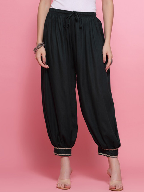 Clora Creation Embellished Hem Loose Fit Afghani Salwar