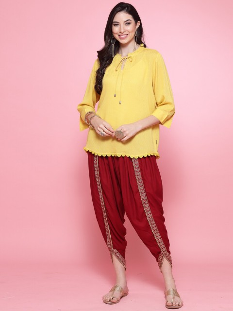 Clora Creation Women Embroidered Dhoti Pants - Image 4
