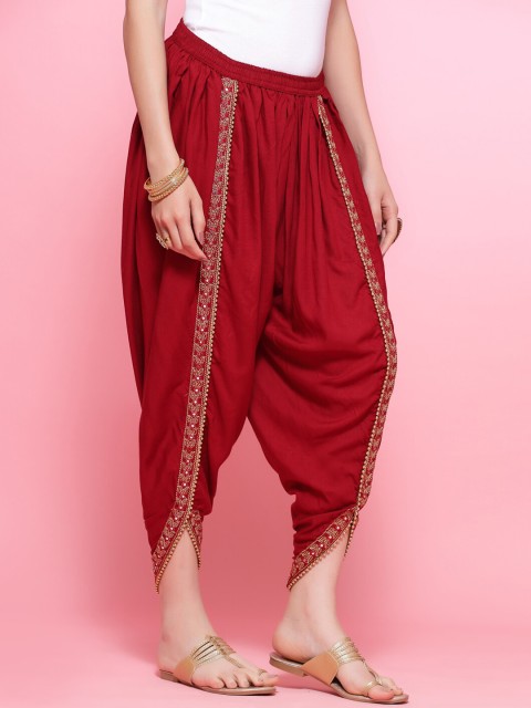 Clora Creation Women Embroidered Dhoti Pants - Image 2