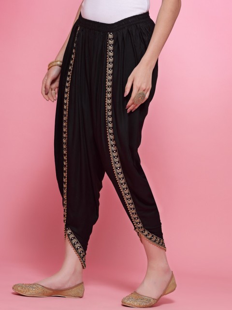 Clora Creation Women Embroidered Dhoti Pants - Image 2
