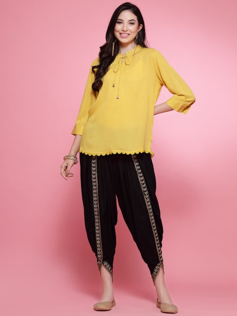 Clora Creation Women Embroidered Dhoti Pants - Image 4