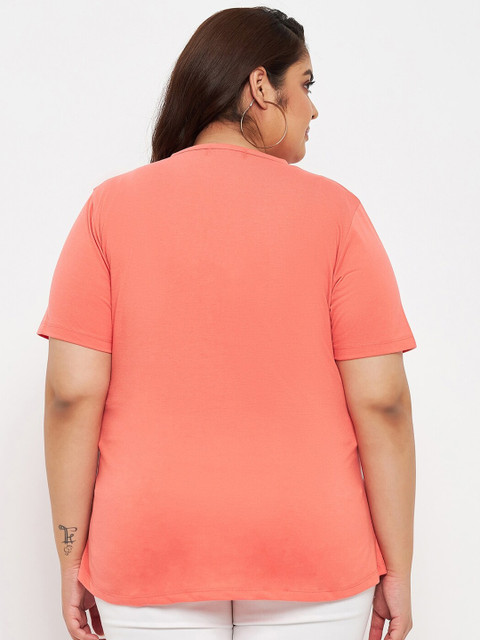 Adobe Plus Size Round Neck With Notch T-Shirt - Image 5