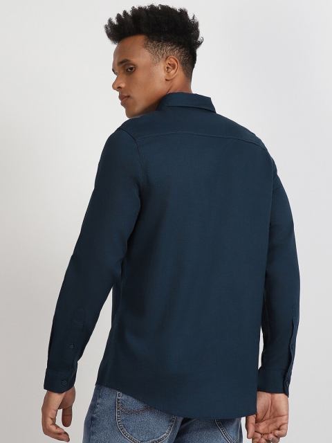Lee Spread Collar Cotton Casual Slim Fit Shirt - Image 6