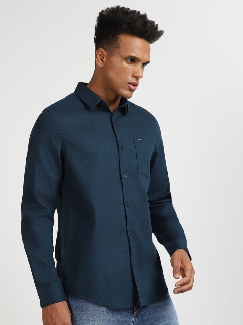 Lee Spread Collar Cotton Casual Slim Fit Shirt - Image 4
