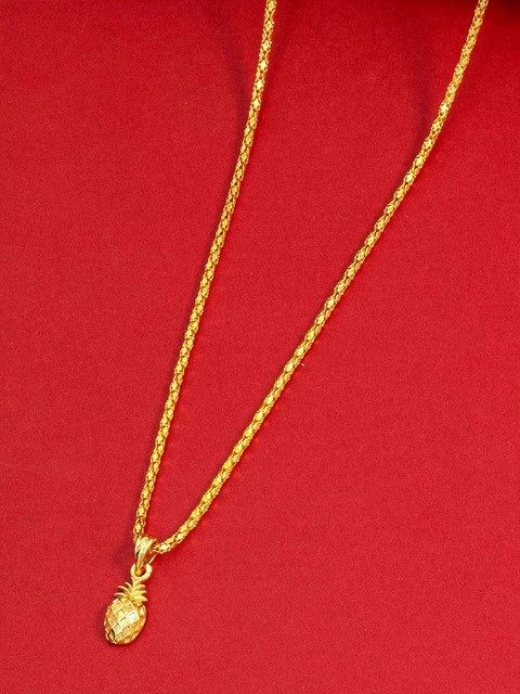 Ramdev Art Fashion Jwellery Brass Gold-Plated Necklace - Image 3