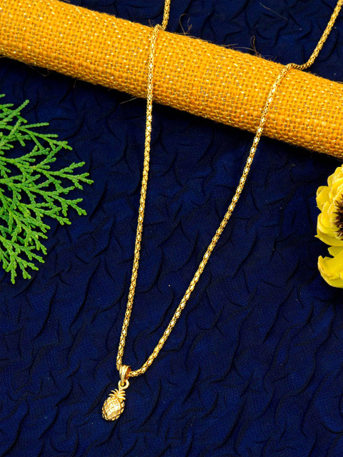 Ramdev Art Fashion Jwellery Brass Gold-Plated Necklace - Image 2