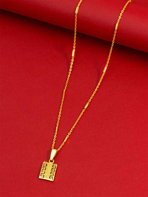 Ramdev Art Fashion Jwellery Gold-Plated Minimal Brass Chain