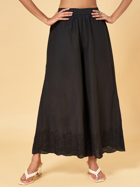 RANGMANCH BY PANTALOONS Women Flared Ethnic Palazzos
