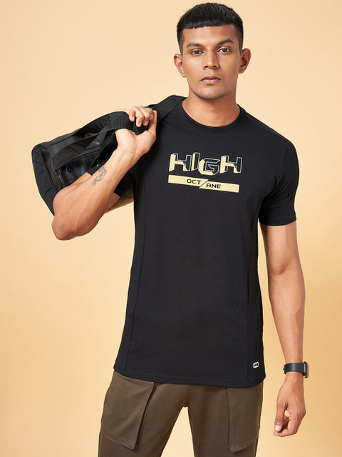 Ajile by Pantaloons Typography Printed Slim Fit Cotton Sports T-shirt - Image 5