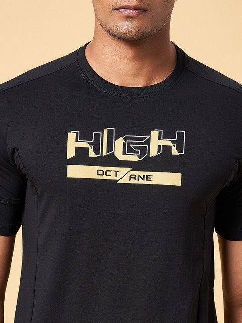 Ajile by Pantaloons Typography Printed Slim Fit Cotton Sports T-shirt - Image 2