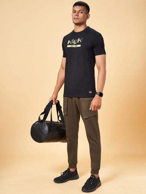 Ajile by Pantaloons Typography Printed Slim Fit Cotton Sports T-shirt - Image 4