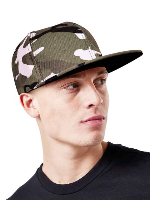 JENNA Unisex Printed Adjustable Snapback Cap With Flat Brim - Image 7