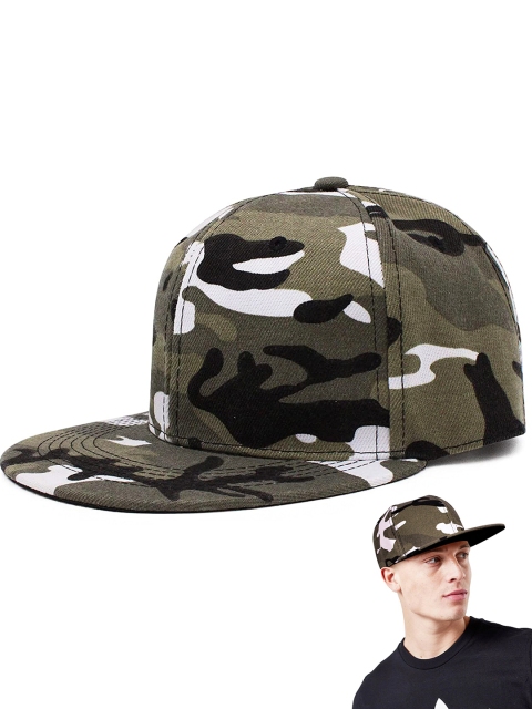 JENNA Unisex Printed Adjustable Snapback Cap With Flat Brim - Image 6
