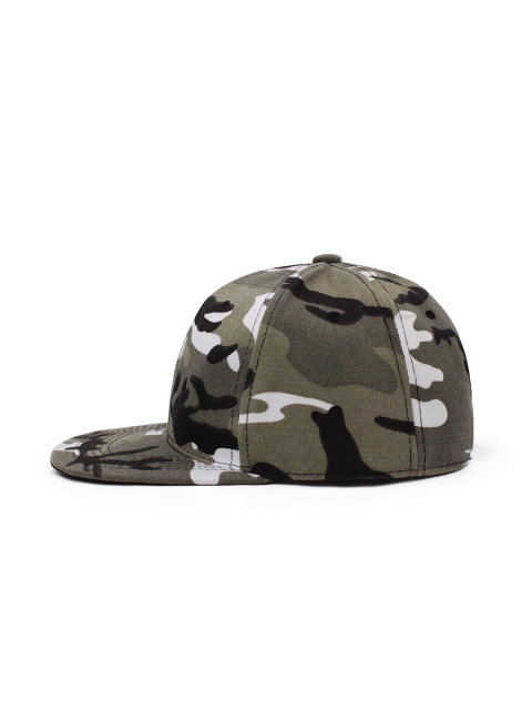 JENNA Unisex Printed Adjustable Snapback Cap With Flat Brim - Image 3