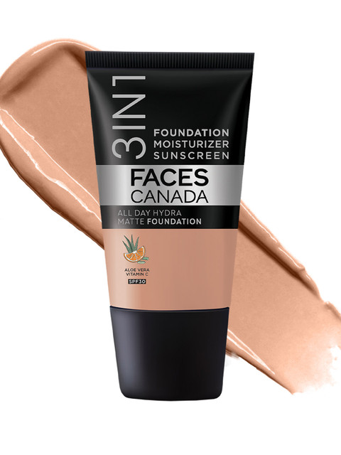 FACES CANADA All Day Hydra Matte SPF30 Mini Foundation+Moisturizer 18ml - Caramel Natural