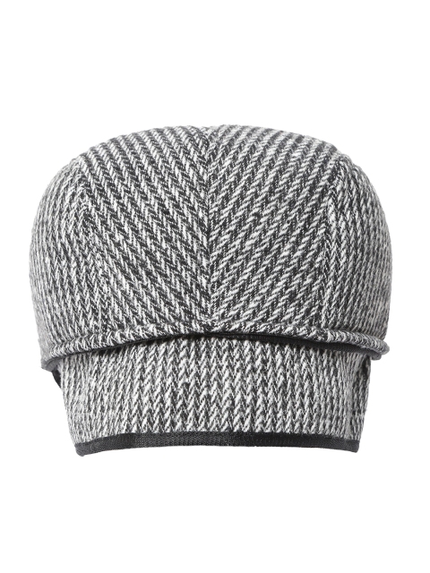 Zacharias Men Self Design Woollen Ascot Cap With Earmuff - Image 3