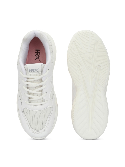 HRX by Hrithik Roshan Women White Mesh Running Non-Marking Shoes - Image 5