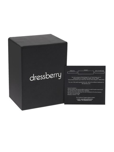 DressBerry Women Green Water Resistant Straps Analogue Watch HOBDB-130-RG-GR - Image 6