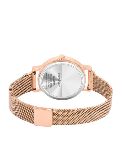 DressBerry Women Green Water Resistant Straps Analogue Watch HOBDB-130-RG-GR - Image 5