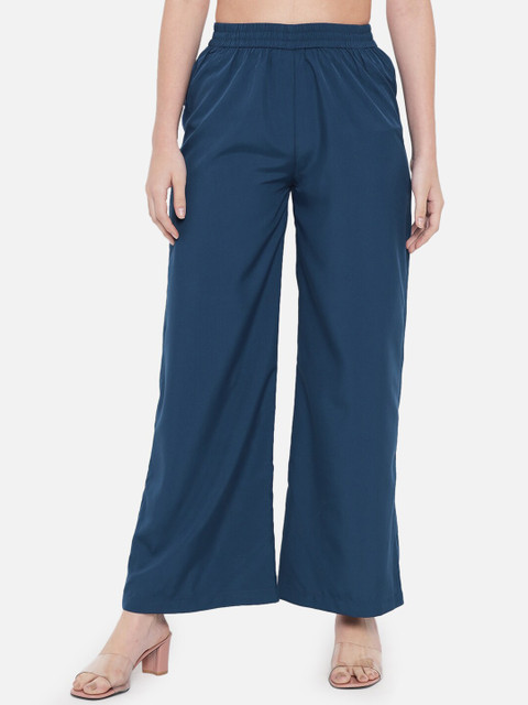 BAESD Women Straight Crepe Palazzos