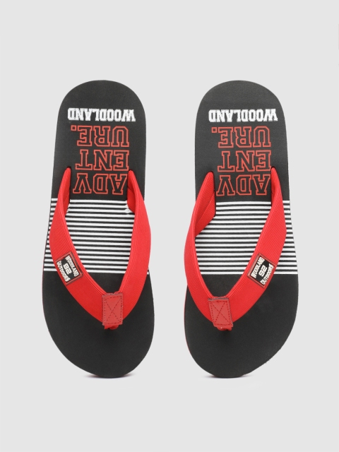 Woodland Men Printed Thong Flip-Flops