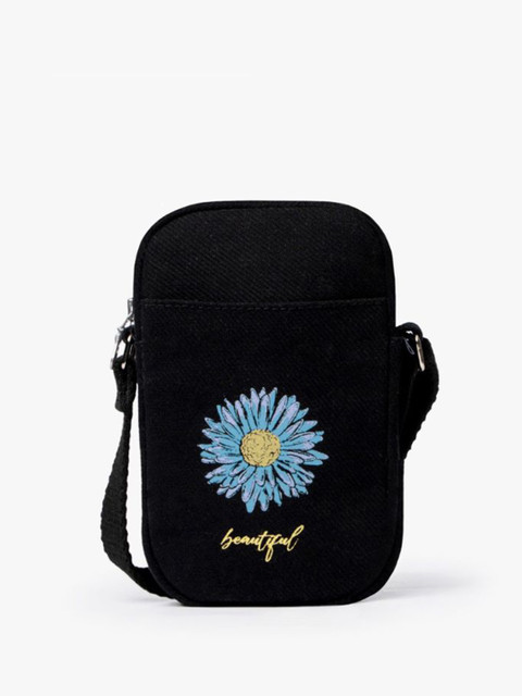 EcoRight Beautiful Flower Cotton Mobile Sling Bag - Image 2